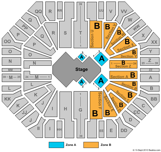 Don Haskins Center Cirque Zone Seating Chart